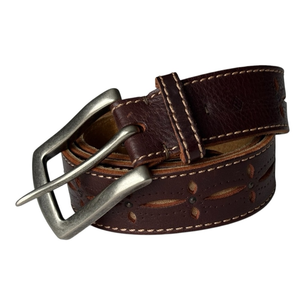 Joseph Abboud full grain supple leather made in Italy men’s brown belt | sz 36